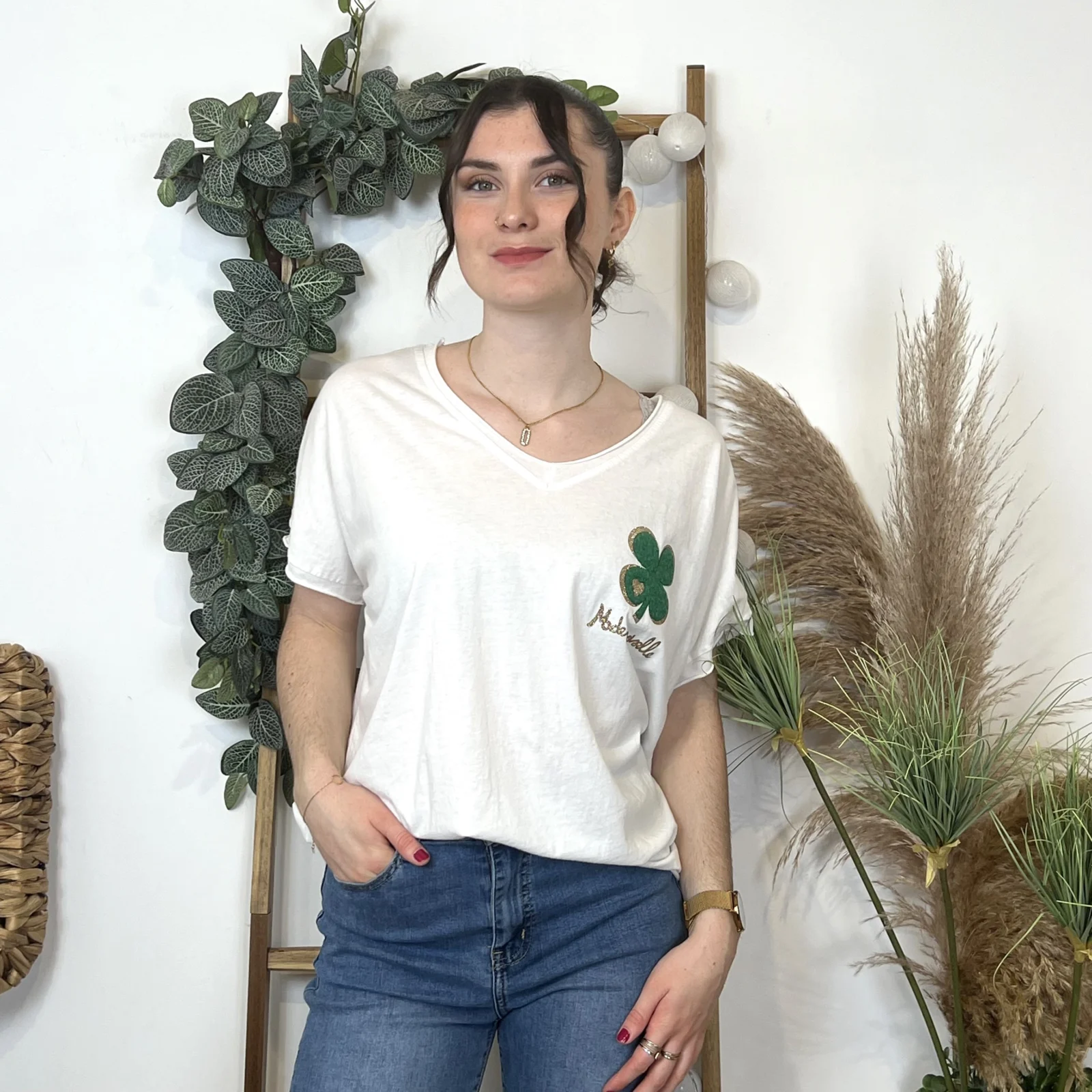 L470- T Shirt Trèfle 🍀 Mademoiselle (Tu) 🇮🇹