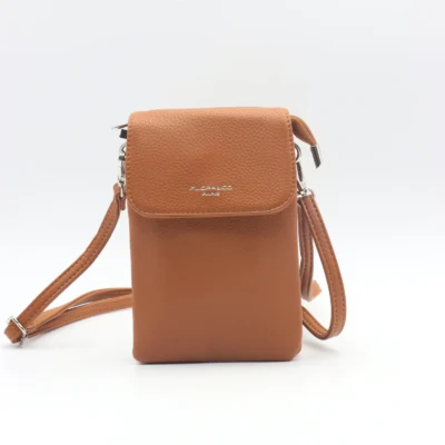 P427- Sac Téléphone Flora.and.Co - camel - sans-taille