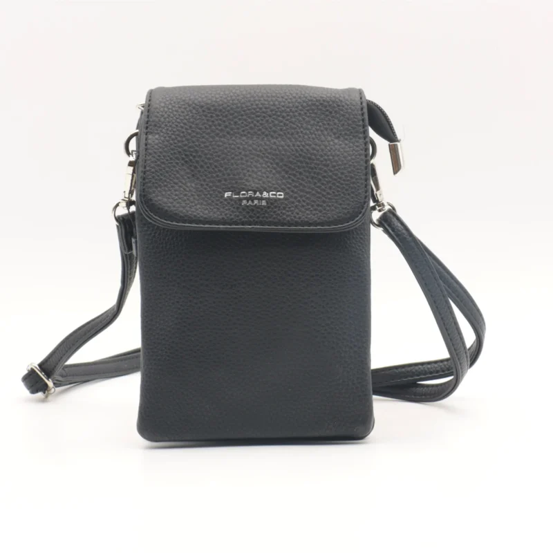 Pochette smartphone femme Flora & Co à bandoulière - noir - sans-taille