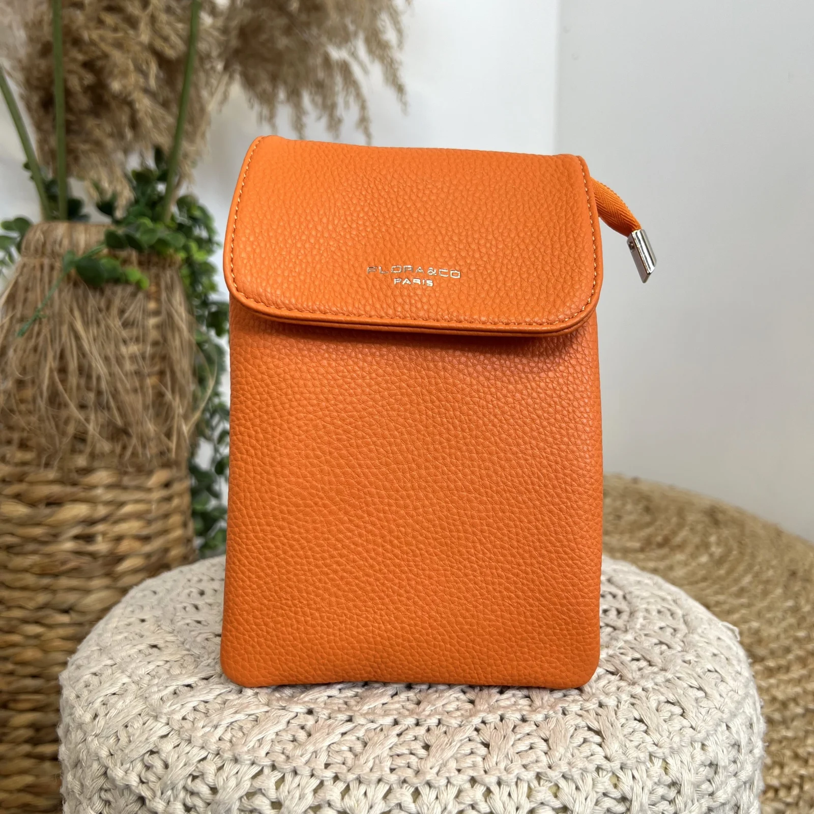 Pochette Téléphone Flora and Co - orange - sans-taille