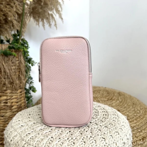 P461- Pochette Téléphone Flora&Co - rose-pale - sans-taille