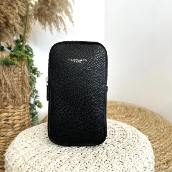 P461- Pochette Téléphone Flora&Co - noir - sans-taille