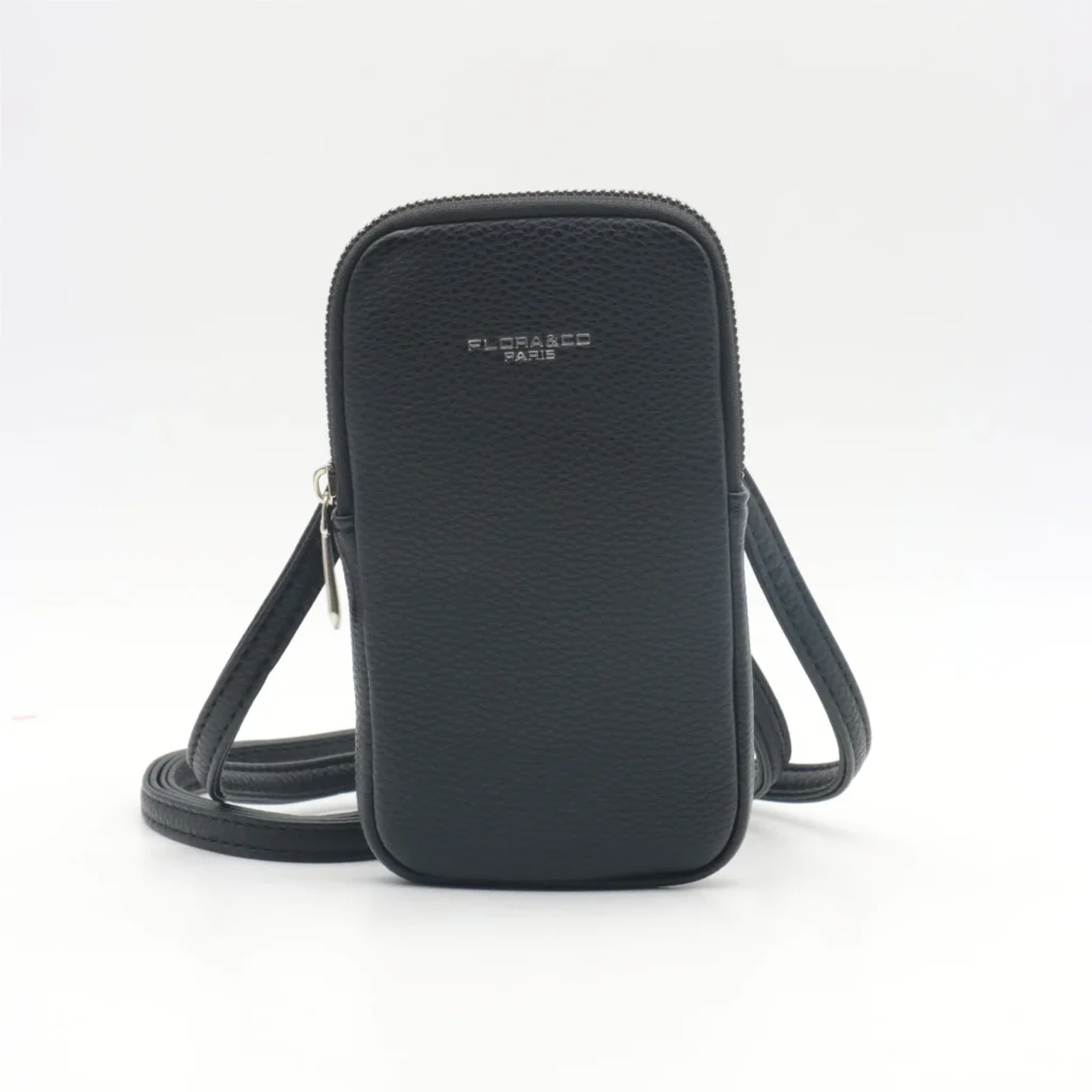 P461- Pochette Téléphone Flora&Co - noir - sans-taille