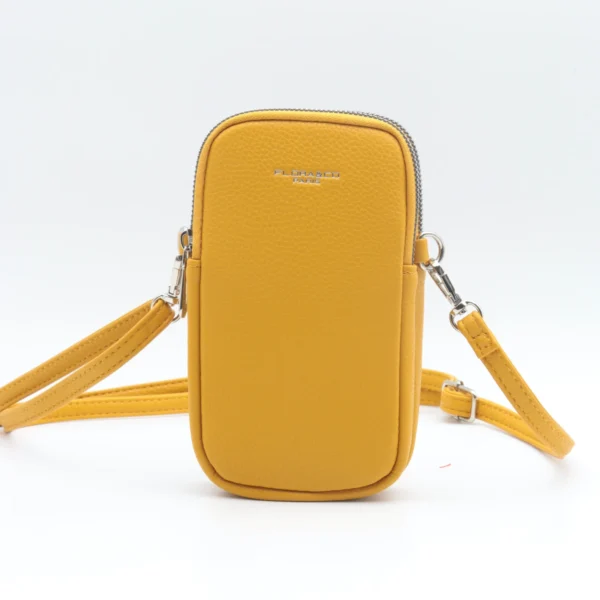 P461- Pochette Téléphone Flora&Co - moutarde - sans-taille