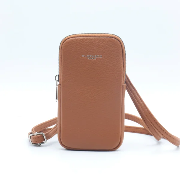 P461- Pochette Téléphone Flora&Co - camel - sans-taille