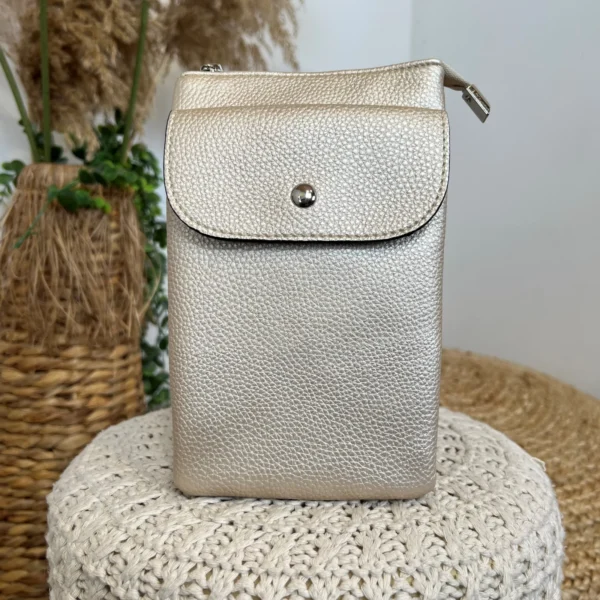 P528- Pochette Téléphone - ecru - sans-taille