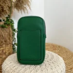 Pochette Téléphone double zip Flora & Co - vert-bresil - sans-taille