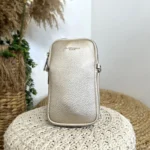 Pochette Téléphone double zip Flora & Co - ecru-ivoire - sans-taille