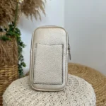 Pochette Téléphone double zip Flora & Co - ecru-ivoire - sans-taille