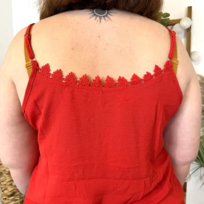 K947- Débardeur Christy (T44-T52) - rouge - 54