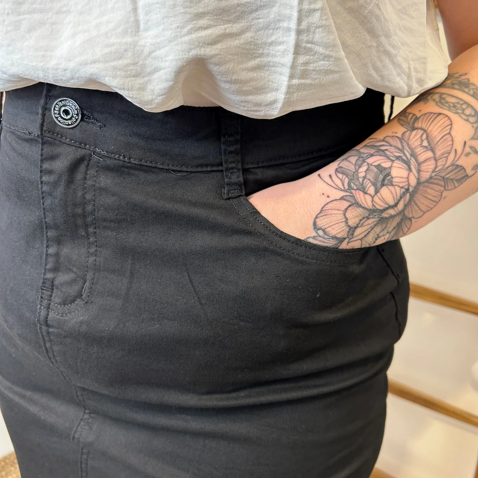 Z161- Jupe Voggo Teintée (T42-T50) - noir - 50