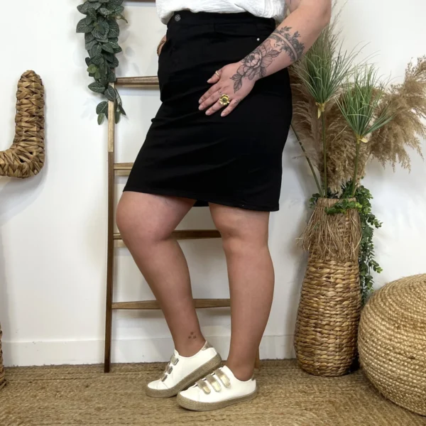 Z161- Jupe Voggo Teintée (T42-T50) - noir - 50