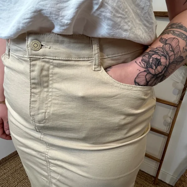 Z161- Jupe Voggo Teintée (T42-T50) - beige - 50