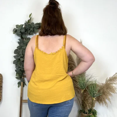 K947- Débardeur Christy (T44-T52) - moutarde - 52