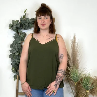 K947- Débardeur Christy (T44-T52) - kaki - 52