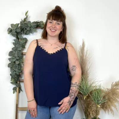 K947- Débardeur Christy (T44-T52) - marine - 52