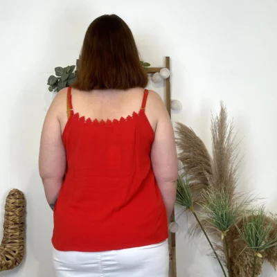 K947- Débardeur Christy (T44-T52) - rouge - 54