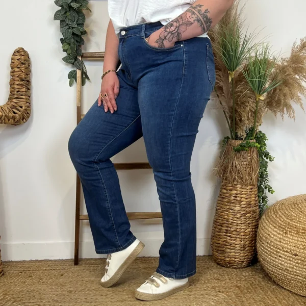 N496- Jean Droit Voggo (T42-T50) - denim-fonce - 50