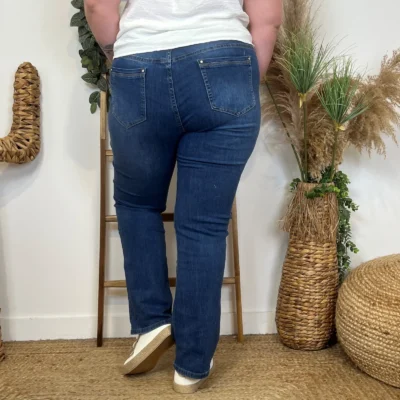 N496- Jean Droit Voggo (T42-T50) - denim-fonce - 50