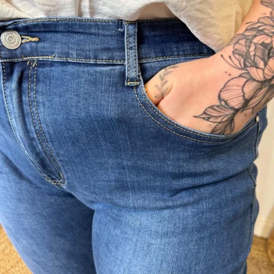 N496- Jean Droit Voggo (T42-T50) - denim-fonce - 50