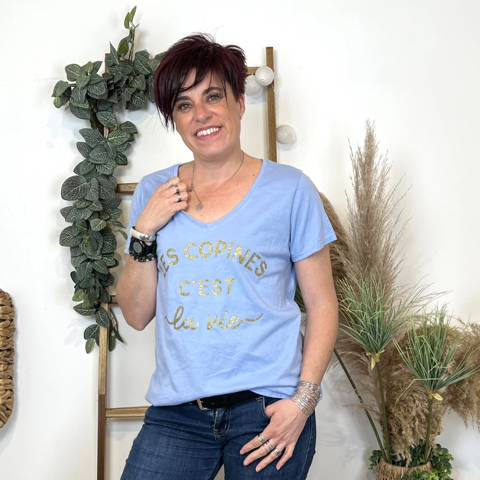 L454- T-Shirt "Les Copines c'..." (Tu)