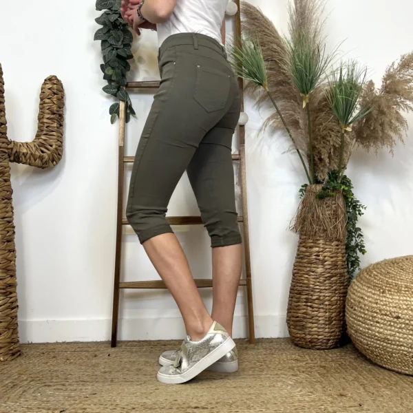 O619- Pantacourt Voggo (T36-T44) - kaki - 44