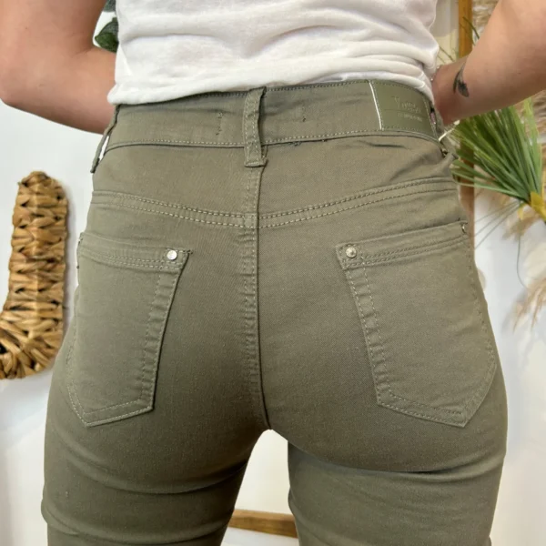 O619- Pantacourt Voggo (T36-T44) - kaki - 44