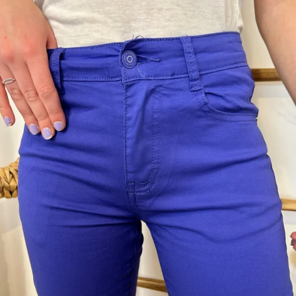 O627- Pantacourt Voggo (T36-T44) - bleu-royal - 44