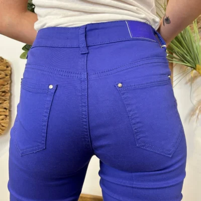 O627- Pantacourt Voggo (T36-T44) - bleu-royal - 44