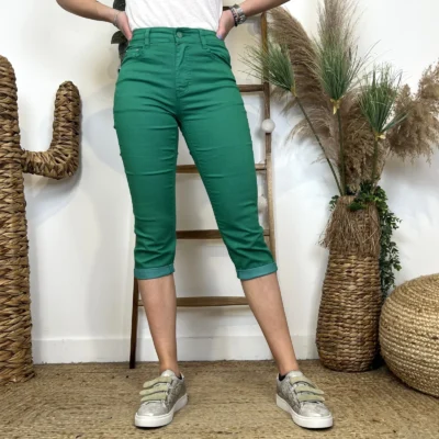 O623- Pantacourt Voggo (T36-T44) - vert-emeraude - 44