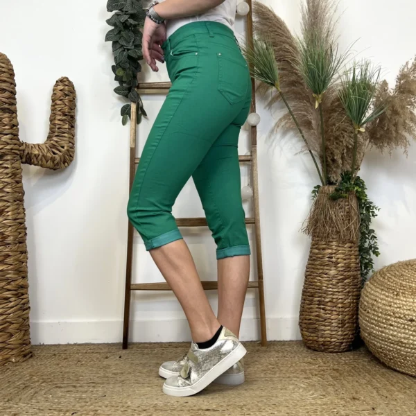 O623- Pantacourt Voggo (T36-T44) - vert-emeraude - 44