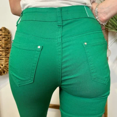 O623- Pantacourt Voggo (T36-T44) - vert-emeraude - 44