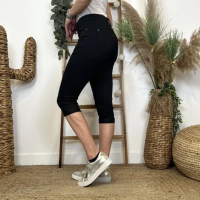 O633- Pantacourt Voggo (T36-T44) - noir - 44