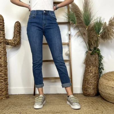 M989- Jean 7/8ème Voggo (T36-T44) - denim - 44