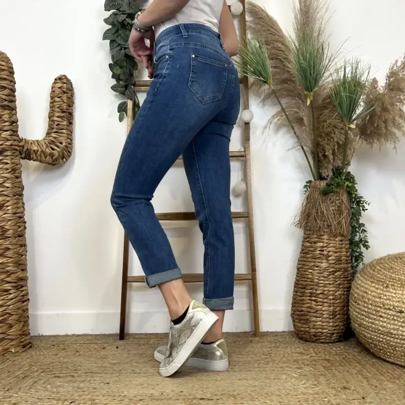M989- Jean 7/8ème Voggo (T36-T44) - denim - 44