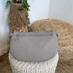 Sac banane femme Flora & Co à double zip - gris - taille-unique