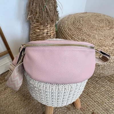 P424- Sac Banane Flora&Co - rose-pale - sans-taille