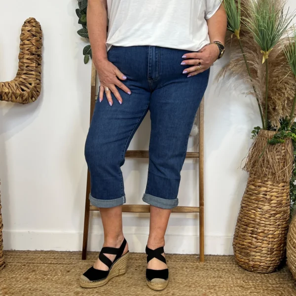 O626- Pantacourt Voggo (T42-T50) - denim - 50