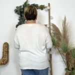 Pull femme manches chauve-souris « Jolies Formes » - blanc - taille-unique-grande-taille