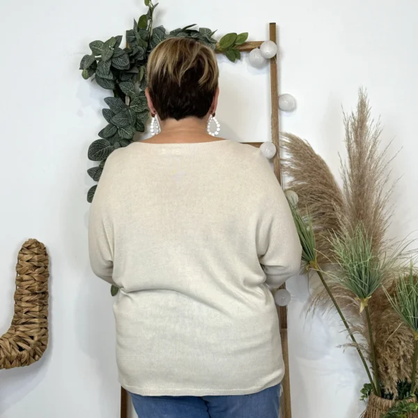 Z145.- Pull léger Emporium (Gt) - beige - taille-unique-grande-taille