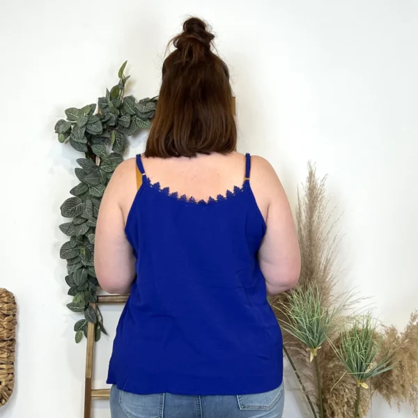K947- Débardeur Christy (T44-T52) - bleu-royal - 52