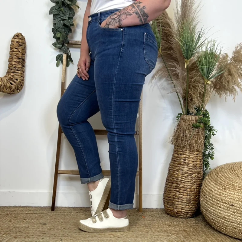 M950- Jean 7/8ème Voggo (T42-T50) - denim-fonce - 50