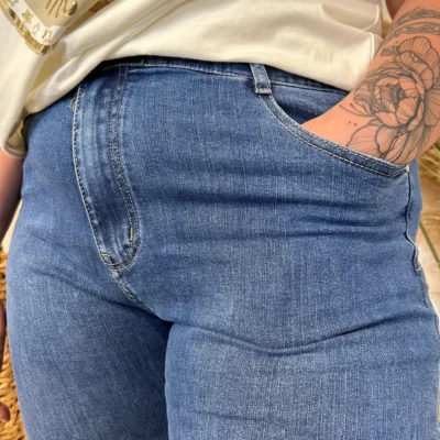 O626- Pantacourt Voggo (T42-T50) - denim - 50