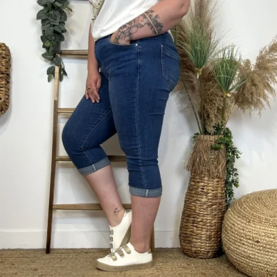 O626- Pantacourt Voggo (T42-T50) - denim - 50