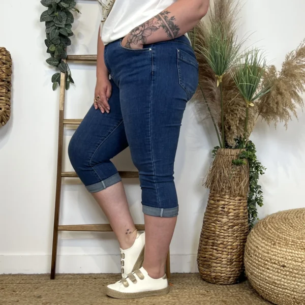 O626- Pantacourt Voggo (T42-T50) - denim - 50