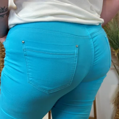 O616- Pantacourt Voggo (T42-T50) - bleu-ciel - 50