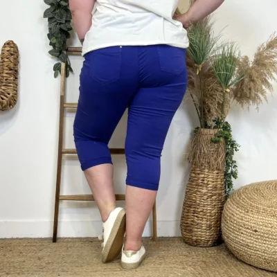 O628- Pantacourt Voggo (T42-T50) - bleu-royal - 50