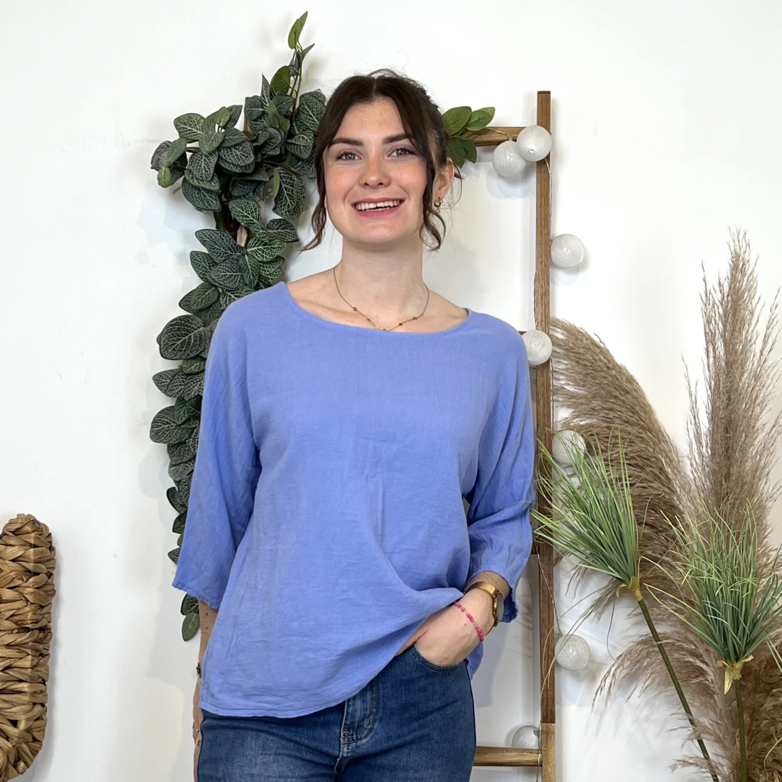 L461- Tunique coton / lin (Tu) 🇮🇹