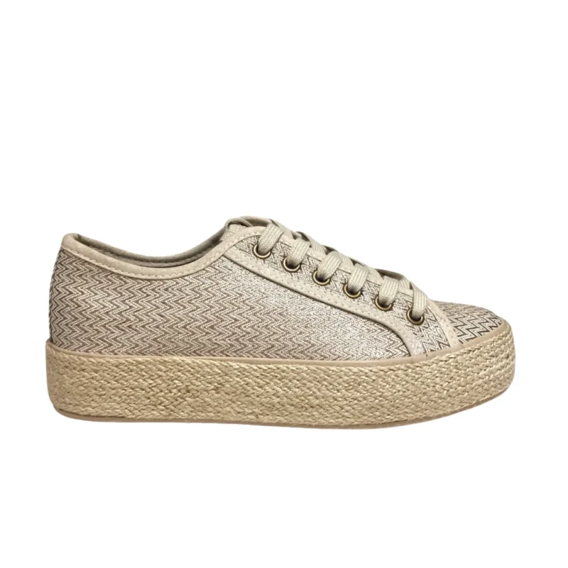 Tennis lacets texturés (T36-T41) - taupe - 41
