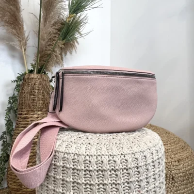 P424- Sac Banane Flora&Co - rose-pale - sans-taille